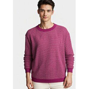 Malttea, Long Sleeved Textured Crew Neck Sweater by Ted Baker